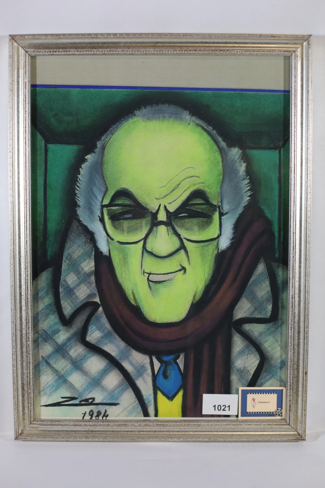 Caricature F. Fellini by Nino Za