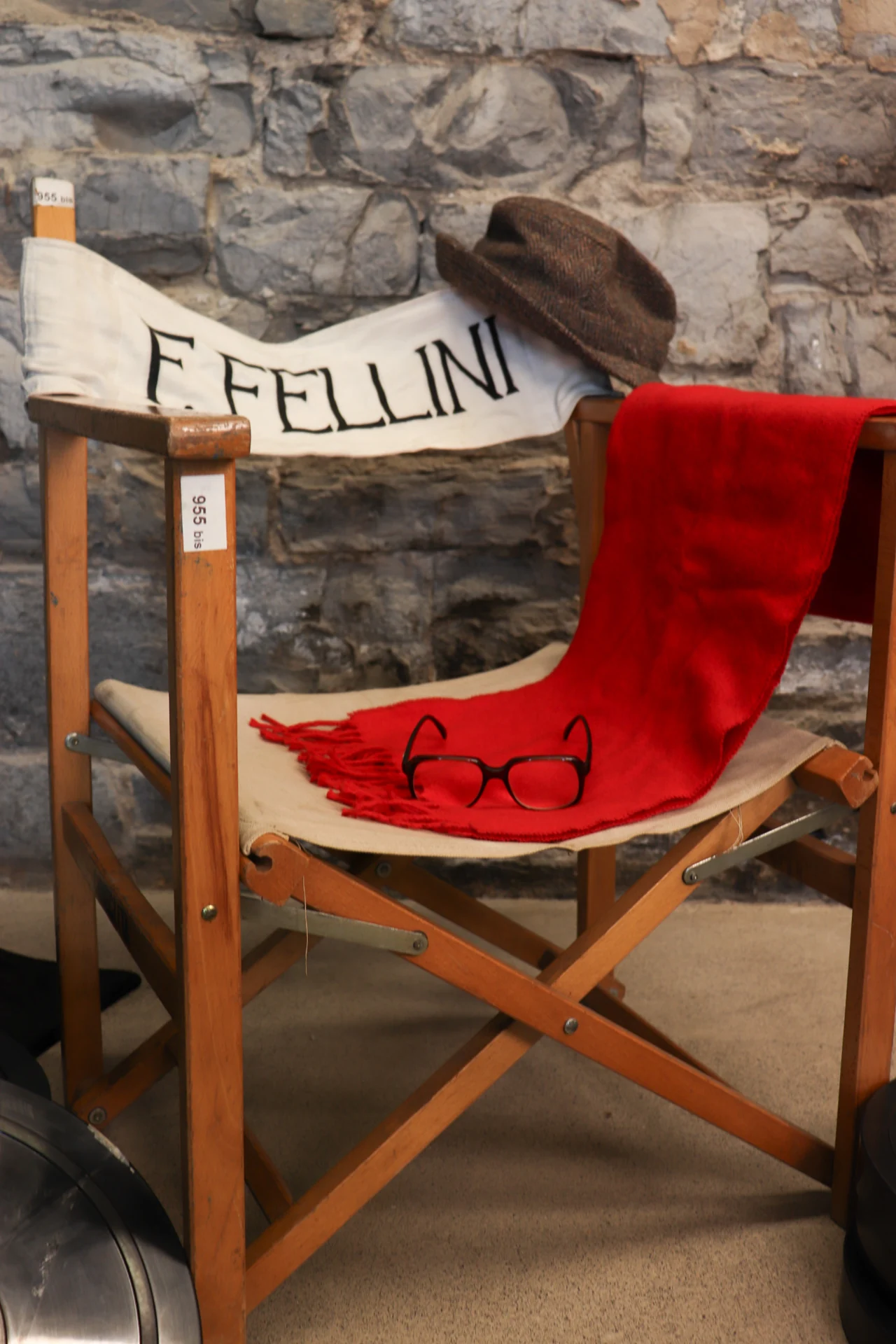 Fellini's Director Chair, Hat, Glasses and Scarf